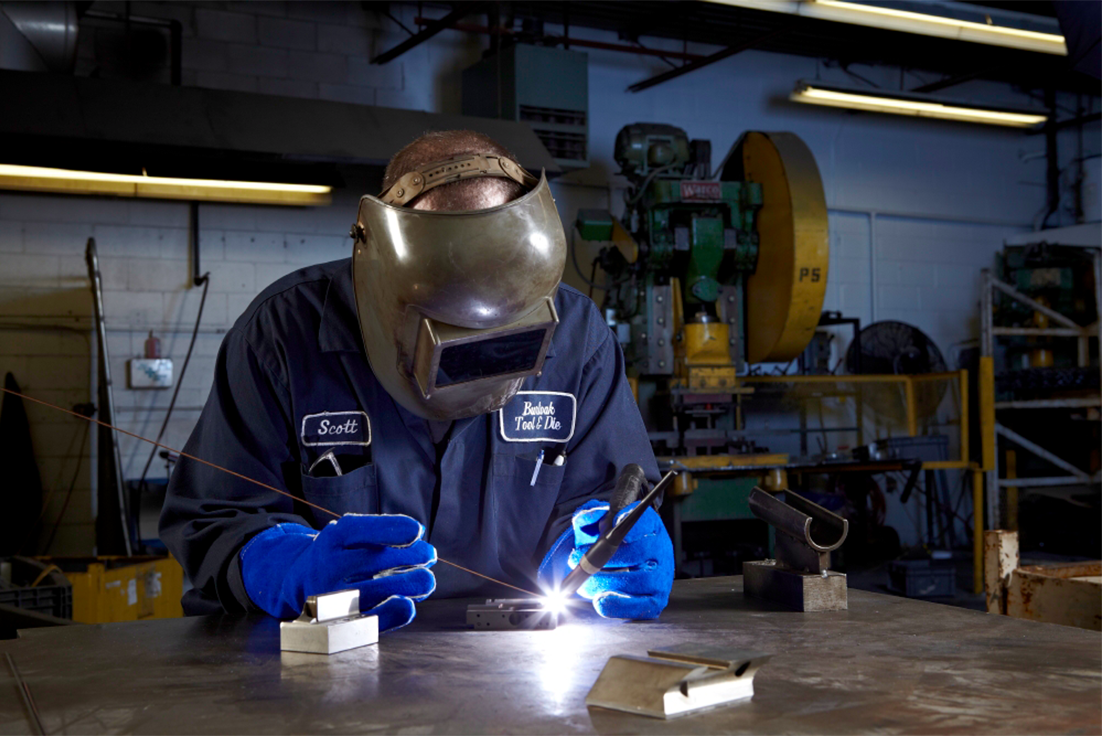 Metal forming worker